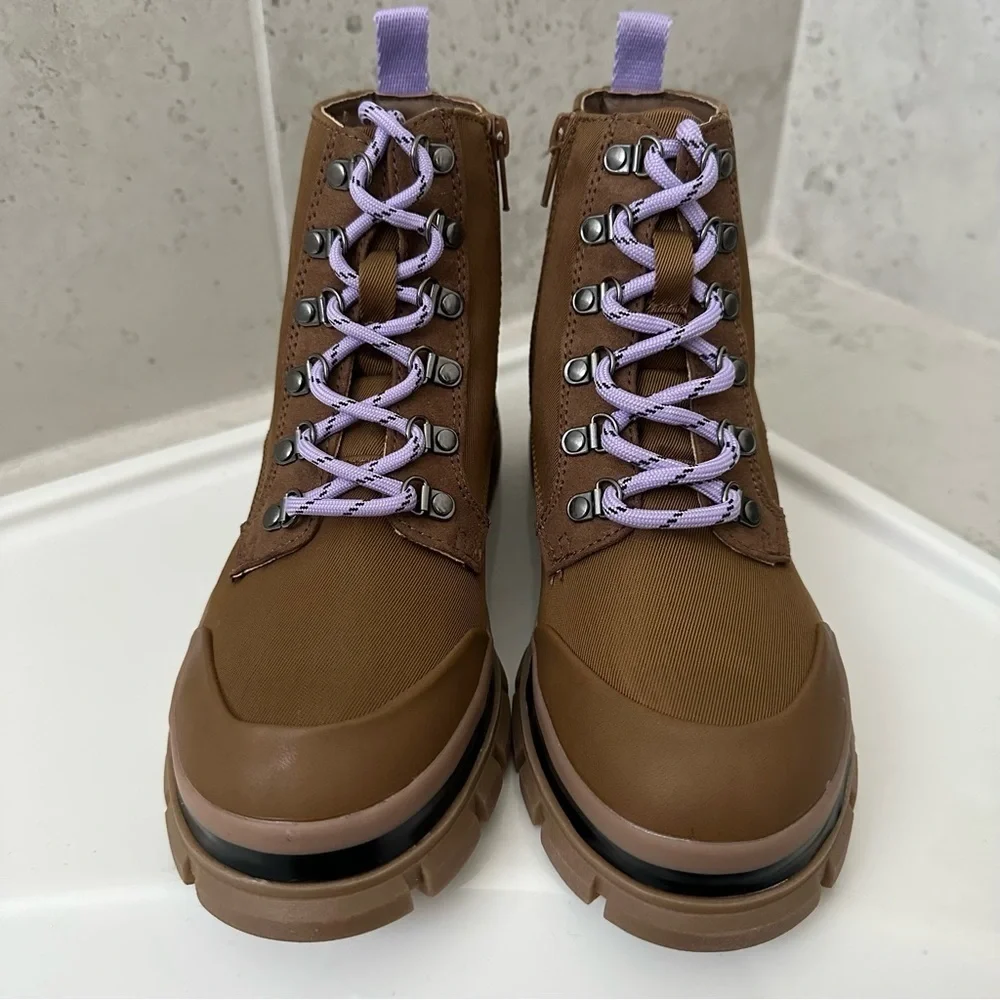Steve Madden Girls JHuckle Lug Sole Hiker Boots Size 4